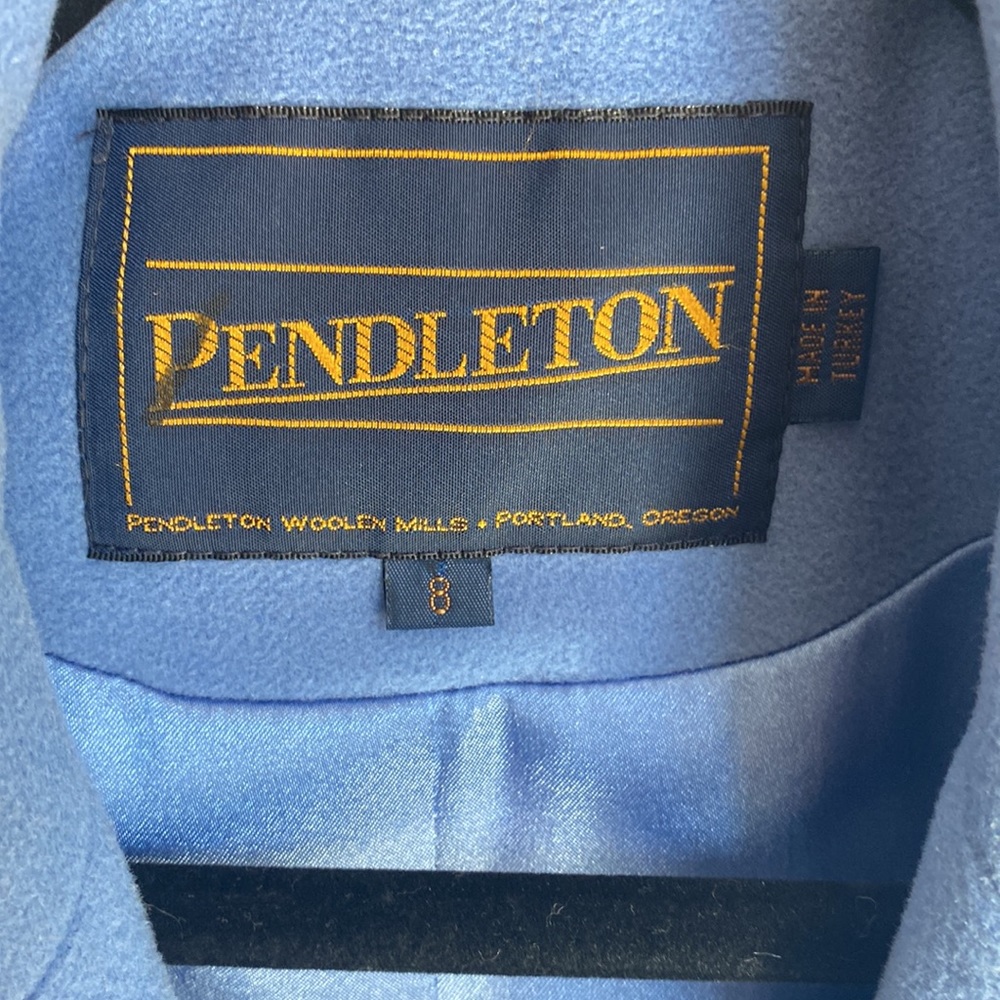 Pendleton Lamb’s Wool Blue Blazer Jacket. - image 2
